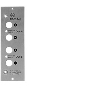 DCM224 front panel